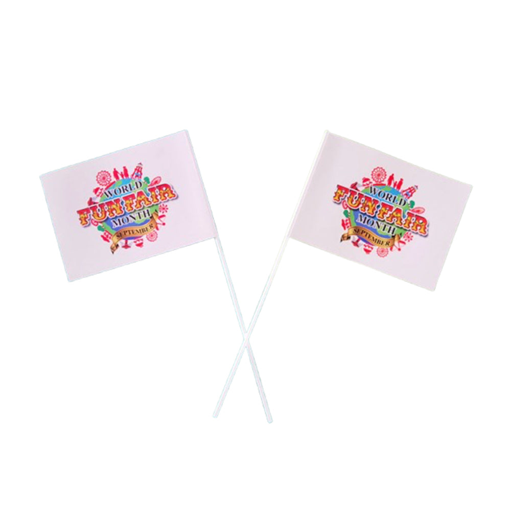Drapeau en papier à agiter à la main 