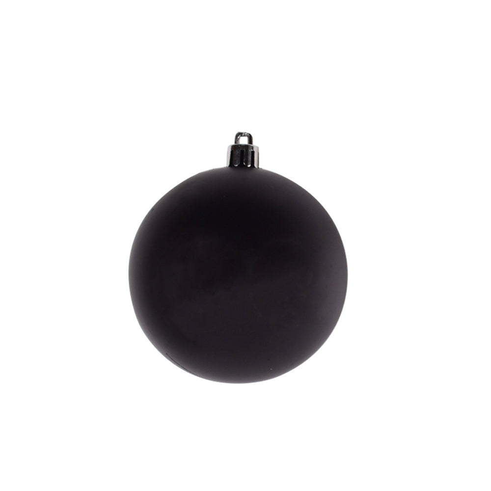 Décoration de Noël ronde noire 