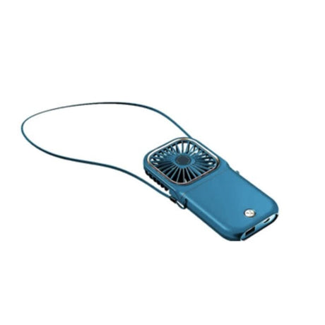 Foldable Neck-hanging Fan With Built-in Power Bank