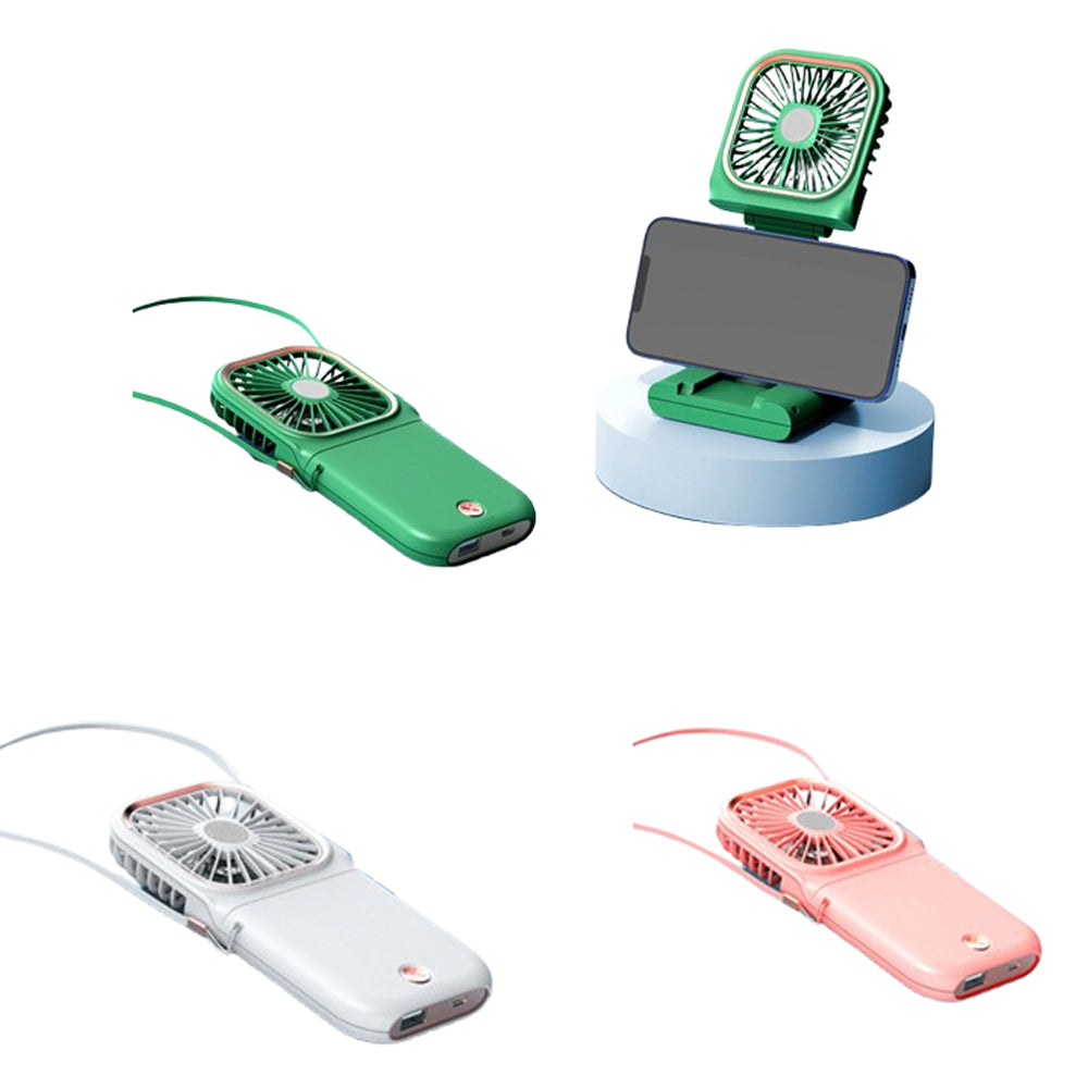 Ventilateur pliable suspendu au cou 