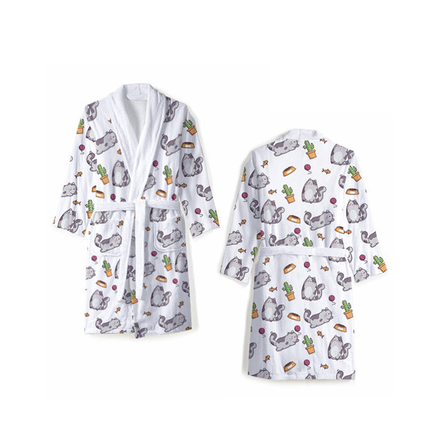 Ultra-soft Flannel Bathrobe