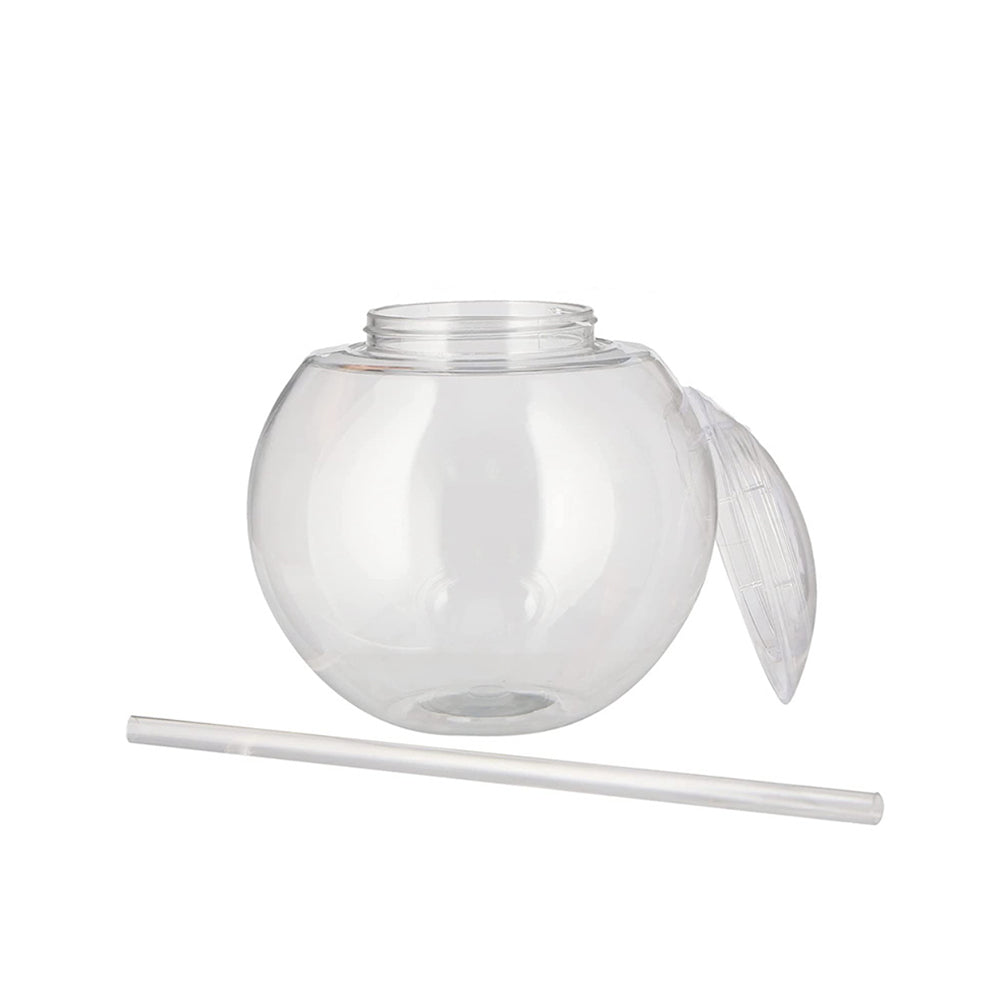 Gobelet rond à bulles de 22 oz avec paille 