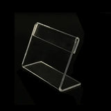 L-shaped Clear Acrylic Display Stand Holder