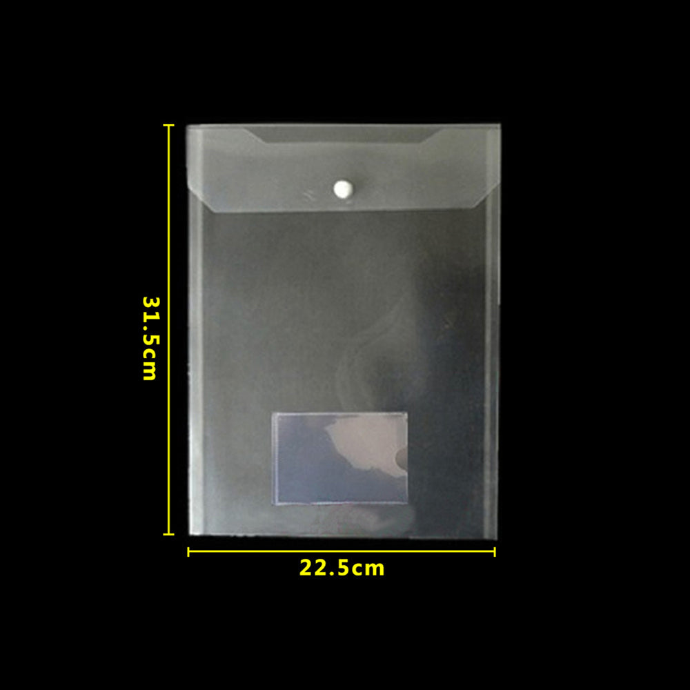 Premium A4 Plastic Snap-button Document Folder