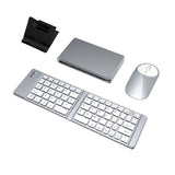 Foldable Keyboard & Mouse With Adjustable Stand Set