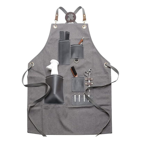 Cross-back Tie Canvas Apron