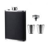 Premium Stainless Steel 8oz Hip Flask Set
