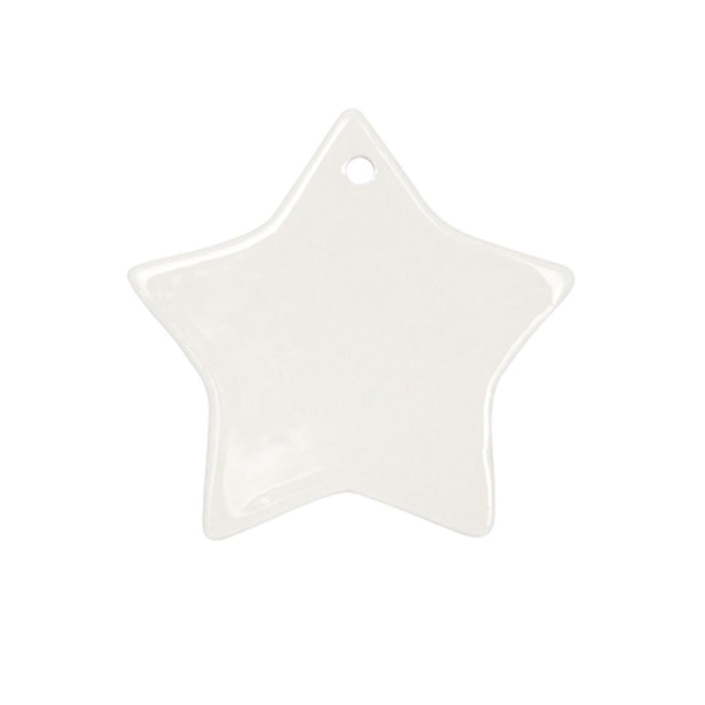 Five-point Star Ceramic Christmas Ornament
