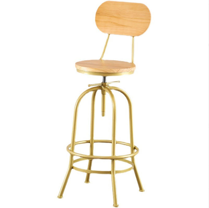 Tabouret de bar pivotant avec dossier 