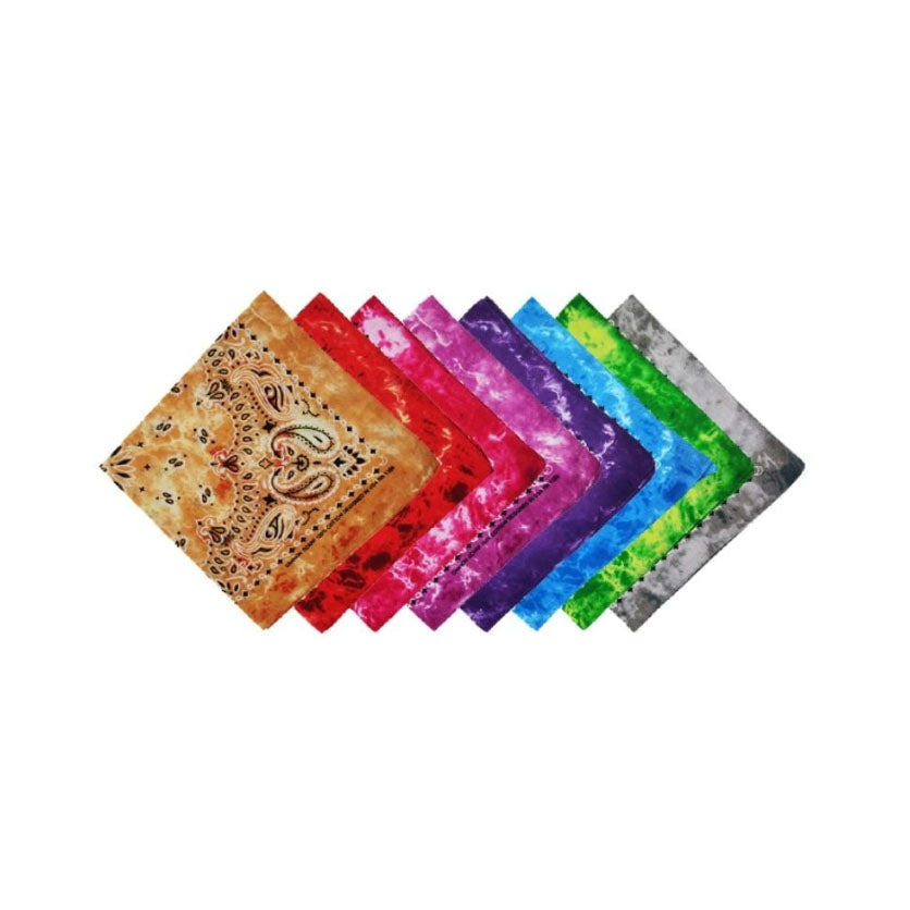 Bandana en coton tie-dye