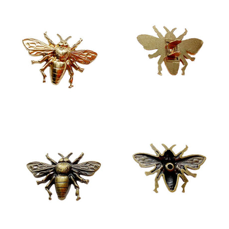 Antique Bronze Bee Insect Pin