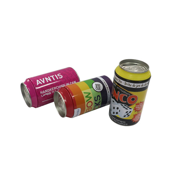 Canette de bière en fer blanc 