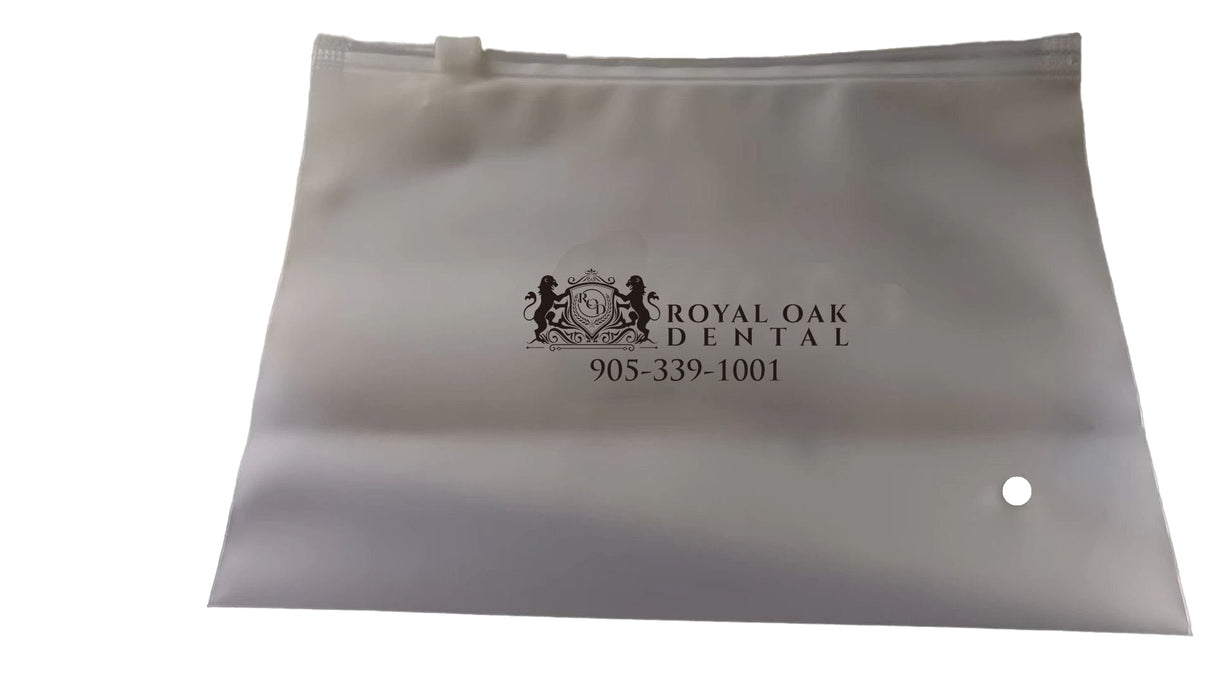 Étui transparent à fermeture éclair 