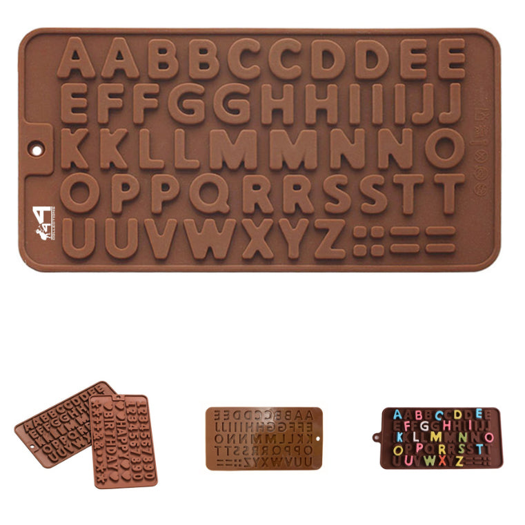 Moule en silicone alphanumérique 