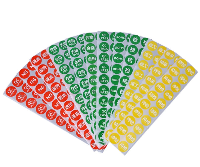 Étiquettes unies 3/4" 