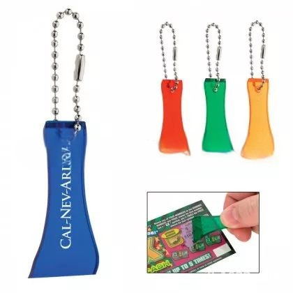 Grattoir de loterie avec chaîne de perles 