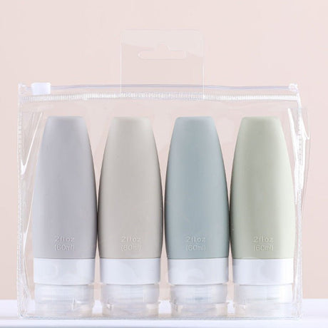 60ml Leak Proof Travel Bottles Pack 4pcs - Yorkn Inc✅