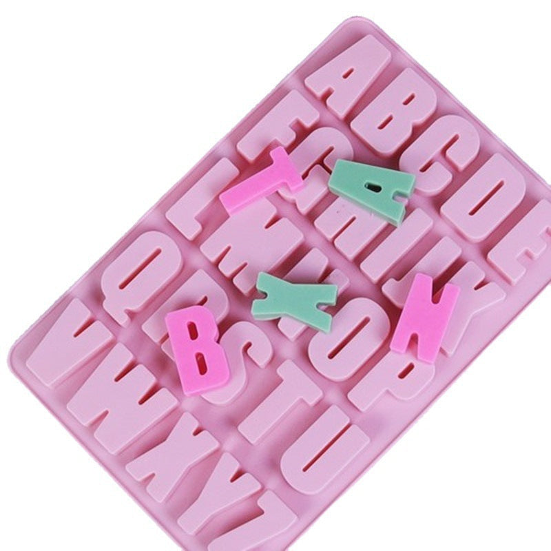 Lettres en silicone en forme de treillis de glace 