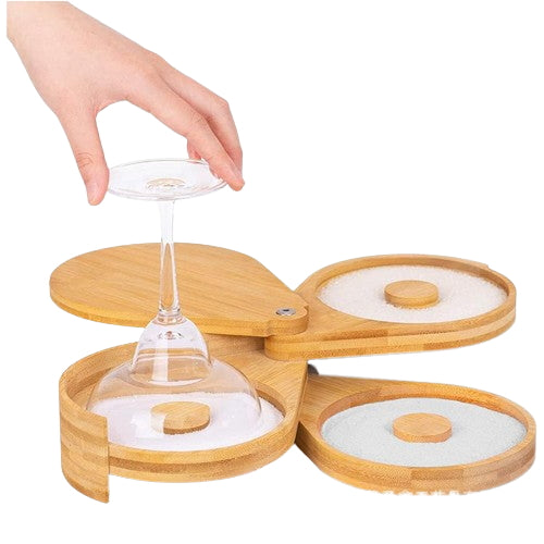 Bordure de verre à 3 niveaux 