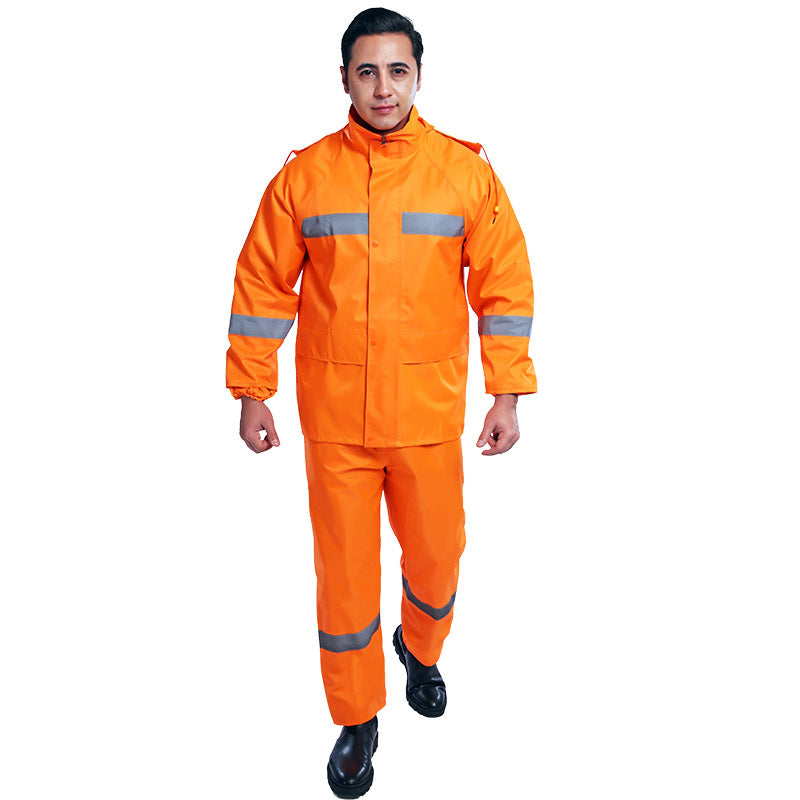 Ensemble imperméable fendu 