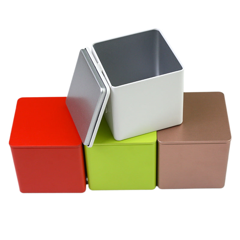 Boîte à thé en fer blanc 