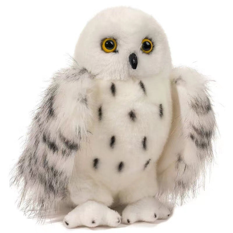 Peluche hibou des neiges sorcier 