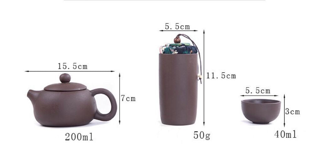 Ensemble de tasses à thé concentriques de voyage 