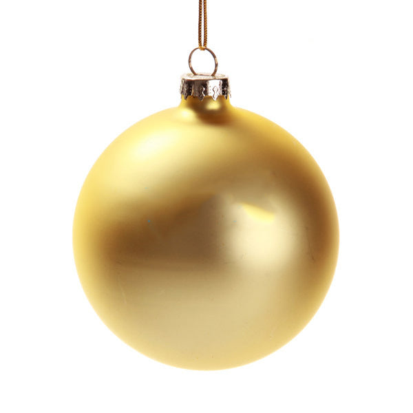 Ornement en forme d'ampoule en verre doré 