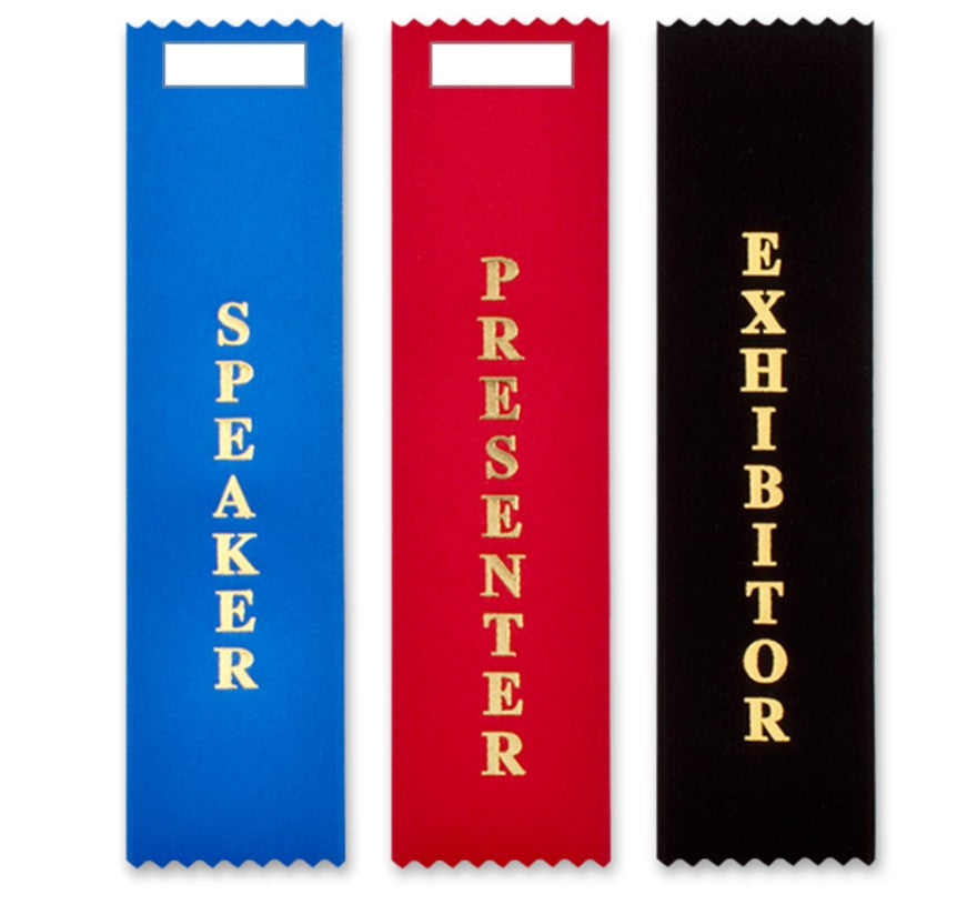 2 X 8 In Vertical Badge Ribbon