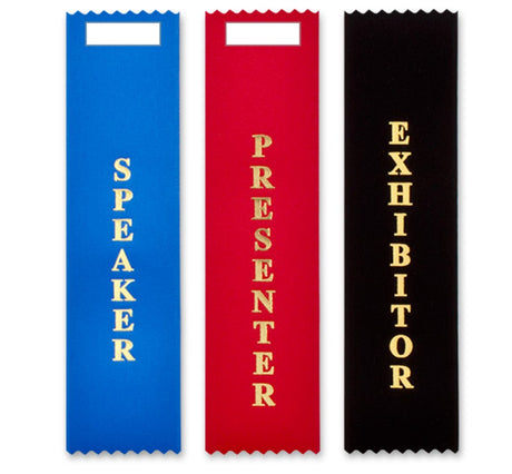 2 X 8 In Vertical Badge Ribbon
