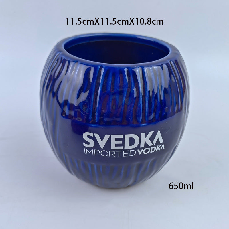 Verre à vin hawaïen en céramique de 650 ml 