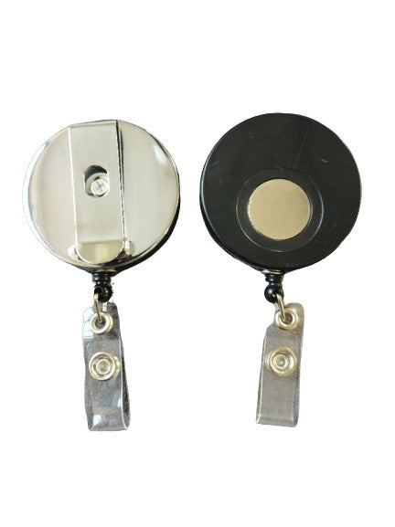 Porte-badge rétractable avec enrouleur et aimant 