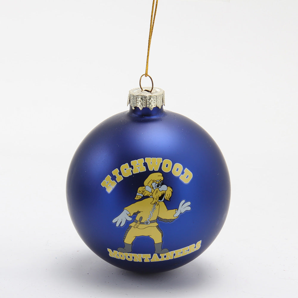 Custom Color Logo Gass Christmas Ball