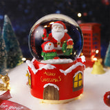 Boule à neige de Noël avec lumière et musique 