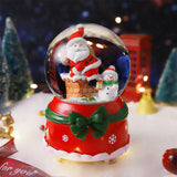 Boule à neige de Noël avec lumière et musique 