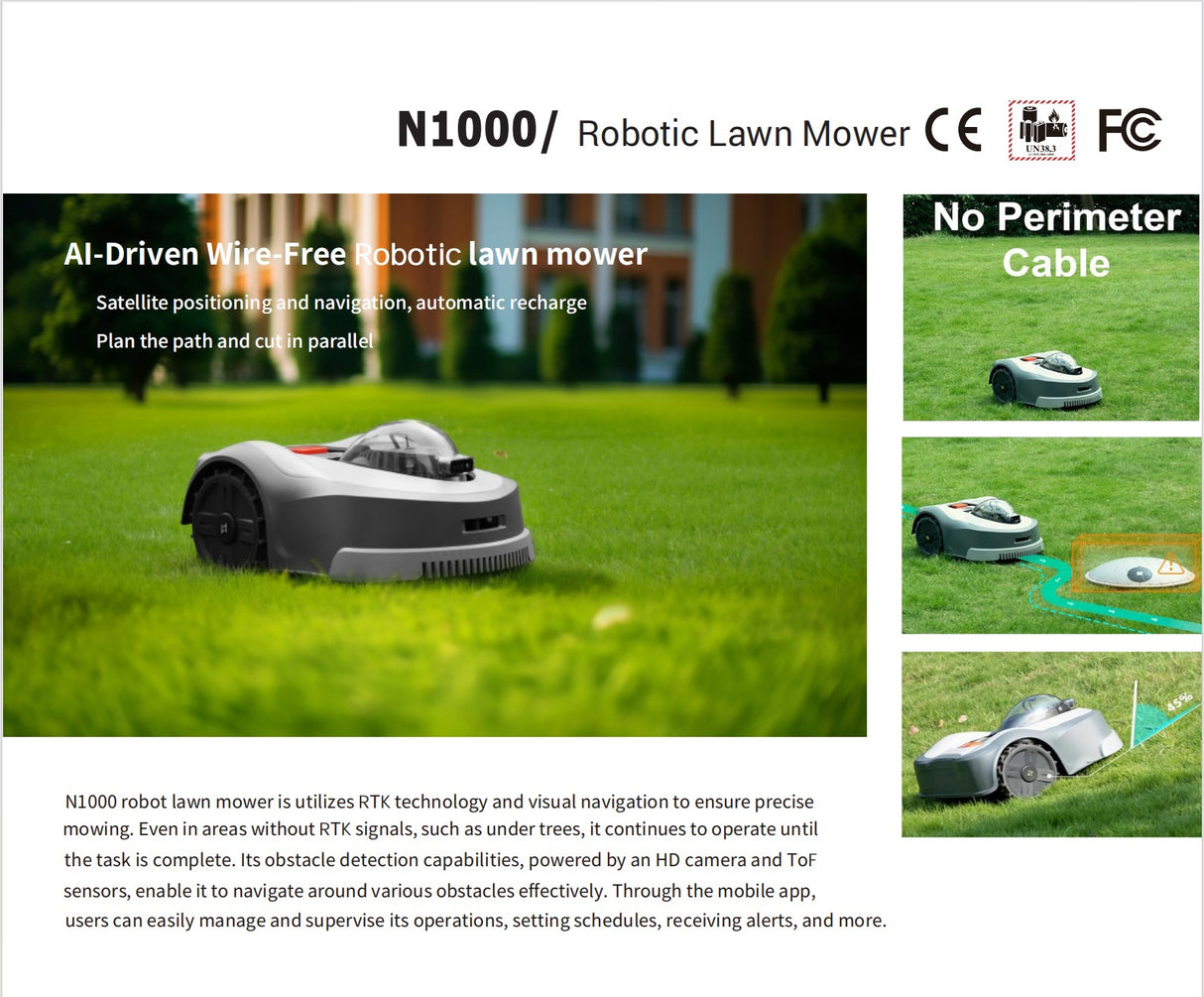 Robot de pelouse entièrement automatique 