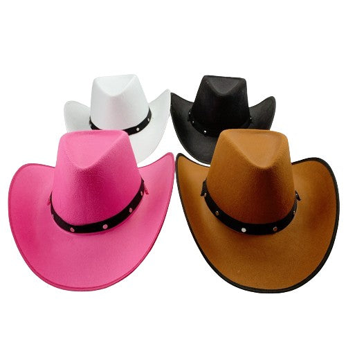 Chapeau de cowboy en feutre couleur country 