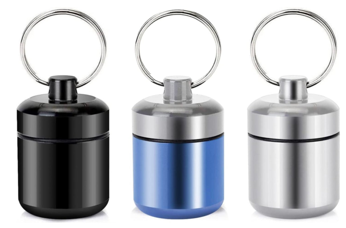 Porte-pilules porte-clés conteneur 