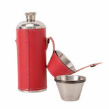 12oz Stainless Steel Portable Flask Set