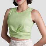 Débardeurs de yoga courts pour femmes 