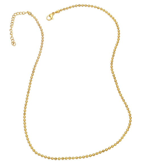 Collier en cuivre plaqué or 18 carats 