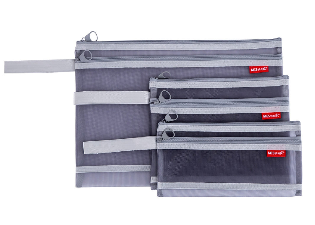 Sac en maille de nylon à fermeture éclair 