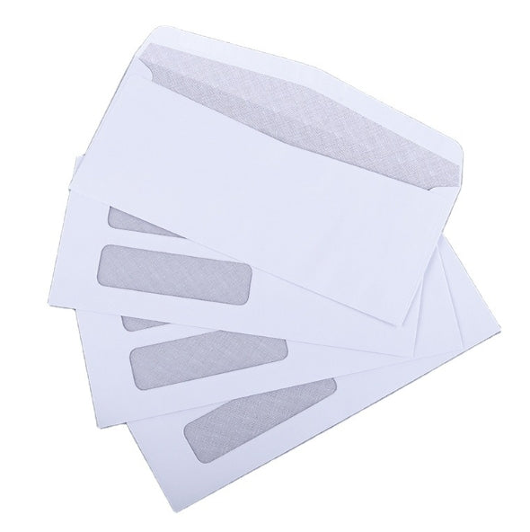 Enveloppes blanches à fenêtre 24 lb 