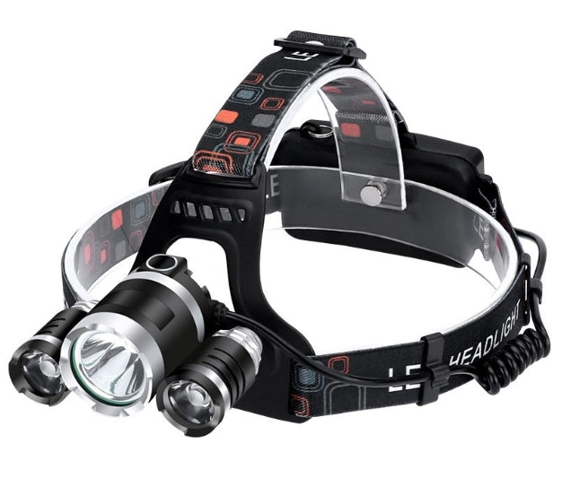 Lampe frontale rechargeable à 3 LED 