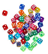 Dés transparents de 14 mm 