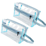 Trousse de maquillage de voyage transparente 