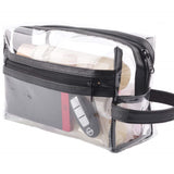 Trousse de maquillage de voyage transparente 