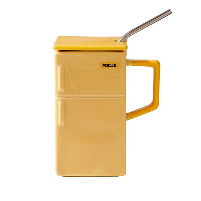 Fridge Shaped Ceramic Cup