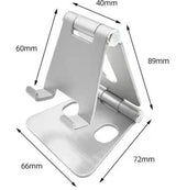 Support de téléphone perforé pliable en métal 