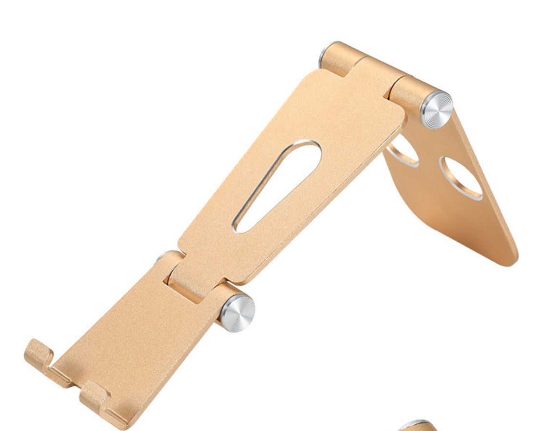 Support de téléphone perforé pliable en métal 